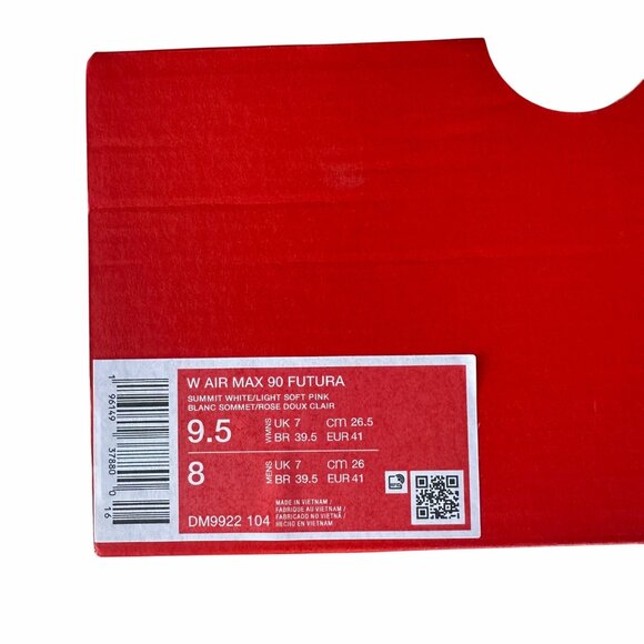 ⭐Women Shoes Sz 9.5 Nike Air Max 90 Futura Barley Rose Pink Sneakers DM9922-104 - Picture 7 of 8